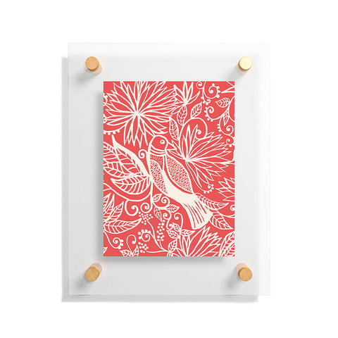 Joy Laforme Folklore Garden Bird Floating Acrylic Print
