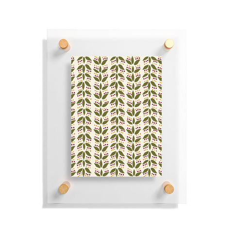 Joy Laforme Folklore Mini Leaves Floating Acrylic Print