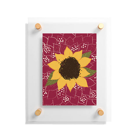 Joy Laforme Folklore Sunflower Floating Acrylic Print