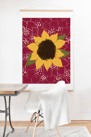 Joy Laforme Folklore Sunflower Art Print And Hanger