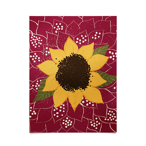 Joy Laforme Folklore Sunflower Poster