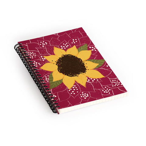 Joy Laforme Folklore Sunflower Spiral Notebook
