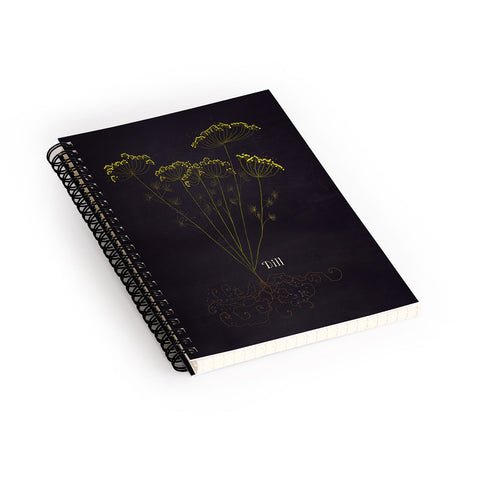 Joy Laforme Herb Garden Dill Spiral Notebook