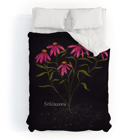 Joy Laforme Herb Garden Echinacea Duvet Cover