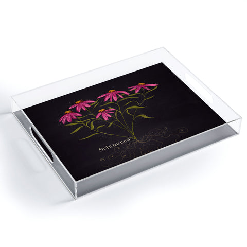 Joy Laforme Herb Garden Echinacea Acrylic Tray