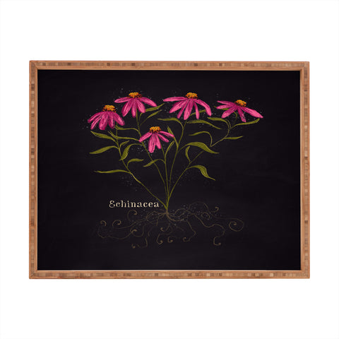 Joy Laforme Herb Garden Echinacea Rectangular Tray