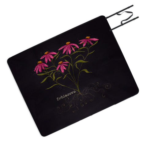 Joy Laforme Herb Garden Echinacea Picnic Blanket