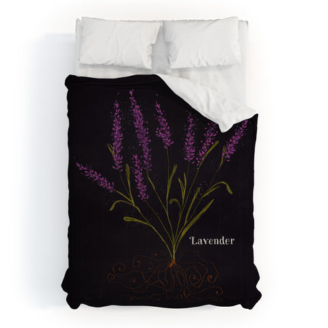 Joy Laforme Herb Garden Lavender Comforter
