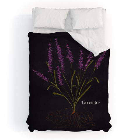 Joy Laforme Herb Garden Lavender Duvet Cover