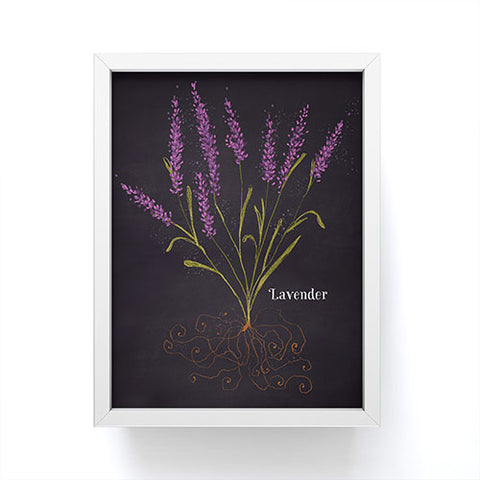 Joy Laforme Herb Garden Lavender Framed Mini Art Print