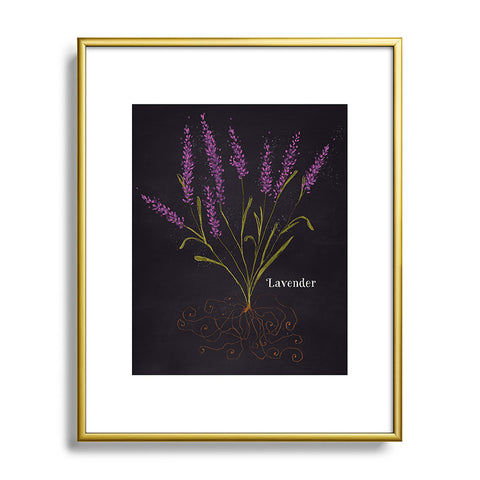 Joy Laforme Herb Garden Lavender Metal Framed Art Print