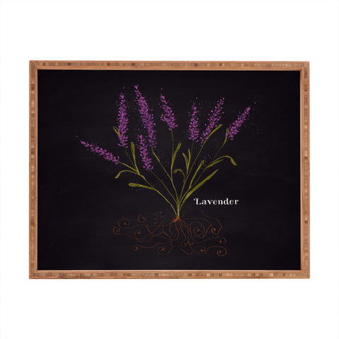 Joy Laforme Herb Garden Lavender Rectangular Tray