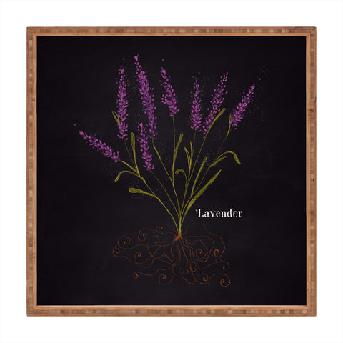 Joy Laforme Herb Garden Lavender Square Tray