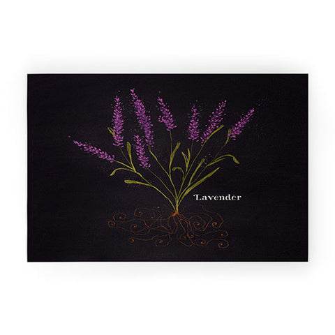 Joy Laforme Herb Garden Lavender Welcome Mat