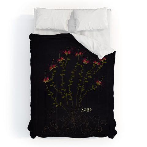 Joy Laforme Herb Garden Sage Comforter