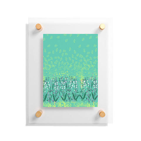 Joy Laforme Lilly Of The Valley In Green Floating Acrylic Print