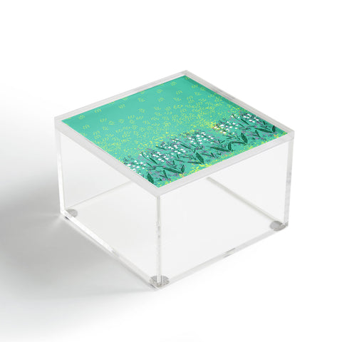 Joy Laforme Lilly Of The Valley In Green Acrylic Box