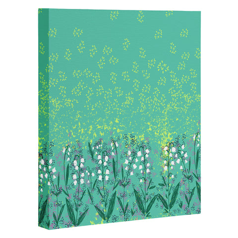 Joy Laforme Lilly Of The Valley In Green Art Canvas