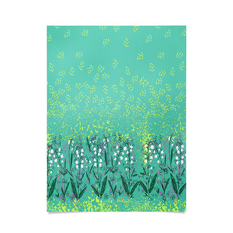 Joy Laforme Lilly Of The Valley In Green Poster