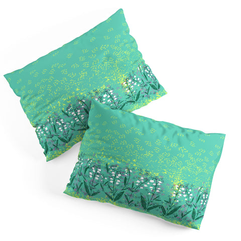 Joy Laforme Lilly Of The Valley In Green Pillow Shams
