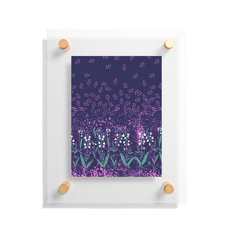 Joy Laforme Lilly Of The Valley In Purple Floating Acrylic Print