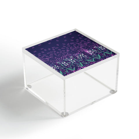 Joy Laforme Lilly Of The Valley In Purple Acrylic Box