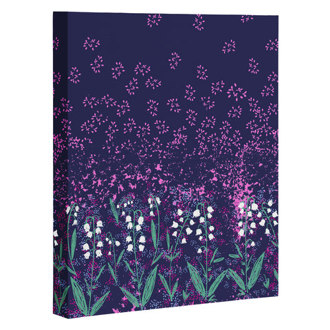Joy Laforme Lilly Of The Valley In Purple Art Canvas