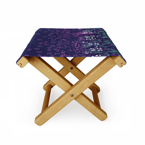 Joy Laforme Lilly Of The Valley In Purple Folding Stool