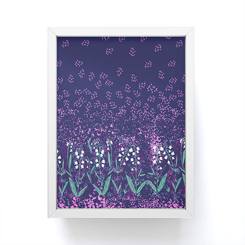 Joy Laforme Lilly Of The Valley In Purple Framed Mini Art Print