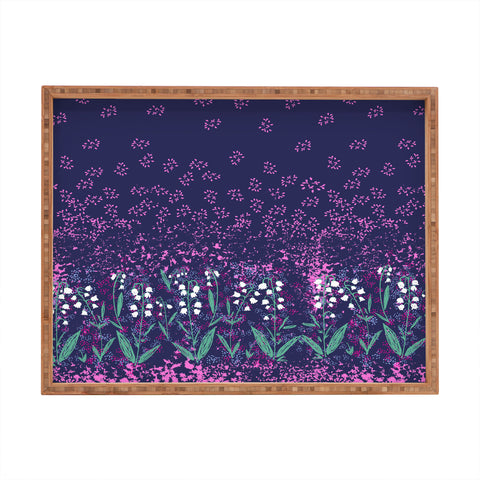 Joy Laforme Lilly Of The Valley In Purple Rectangular Tray