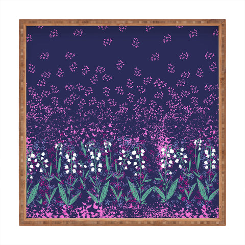 Joy Laforme Lilly Of The Valley In Purple Square Tray
