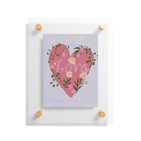 Joy Laforme Love your Valentine Floating Acrylic Print