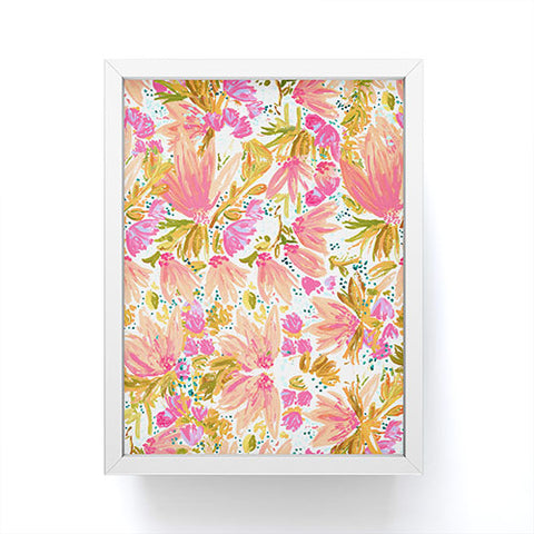 Joy Laforme Orange Blossom in Pink Framed Mini Art Print