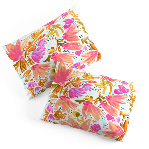 Joy Laforme Orange Blossom in Pink Pillow Shams