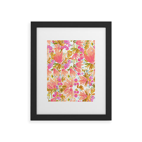 Joy Laforme Orange Blossom in Pink Framed Art Print