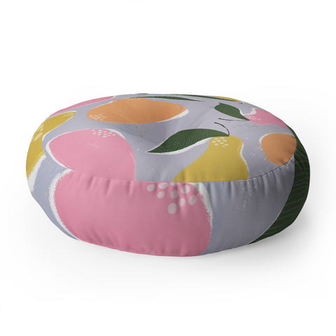 Joy Laforme Pear Confetti Floor Pillow Round
