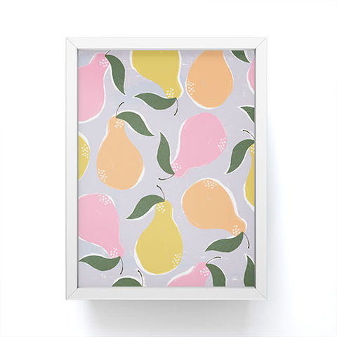 Joy Laforme Pear Confetti Framed Mini Art Print