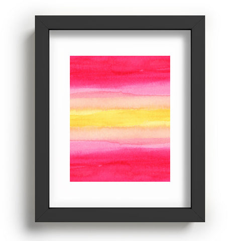 Joy Laforme Pink And Yellow Ombre Recessed Framing Rectangle