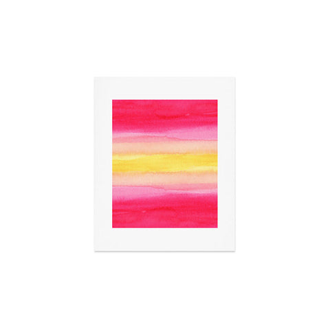 Joy Laforme Pink And Yellow Ombre Art Print
