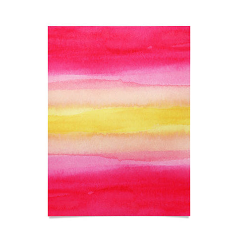 Joy Laforme Pink And Yellow Ombre Poster