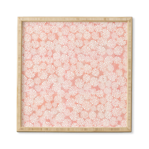 Joy Laforme Pink Dahlias Framed Wall Art