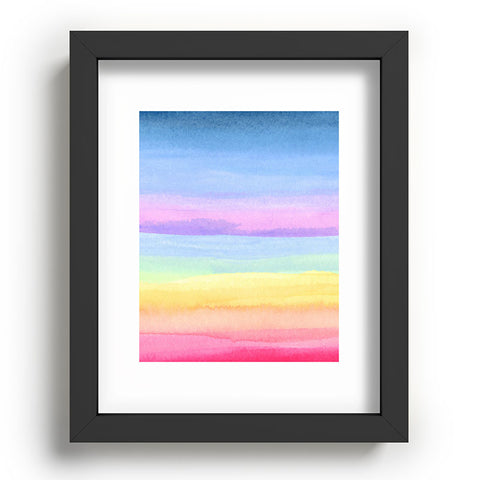 Joy Laforme Rainbow Ombre Recessed Framing Rectangle