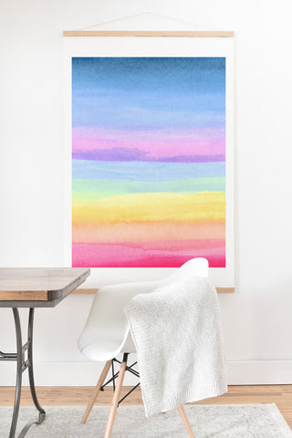 Joy Laforme Rainbow Ombre Art Print And Hanger