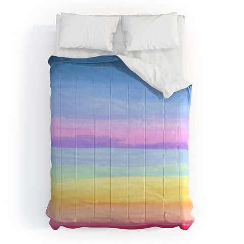 Joy Laforme Rainbow Ombre Comforter