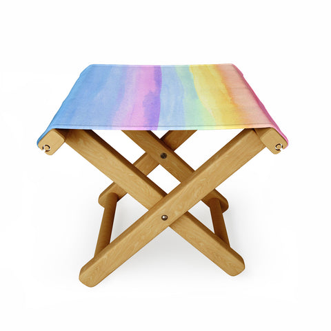 Joy Laforme Rainbow Ombre Folding Stool