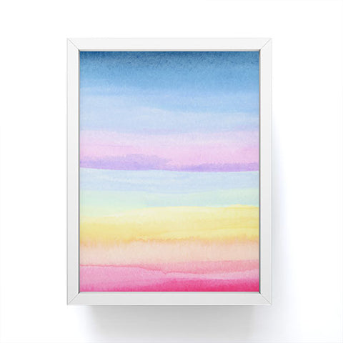 Joy Laforme Rainbow Ombre Framed Mini Art Print