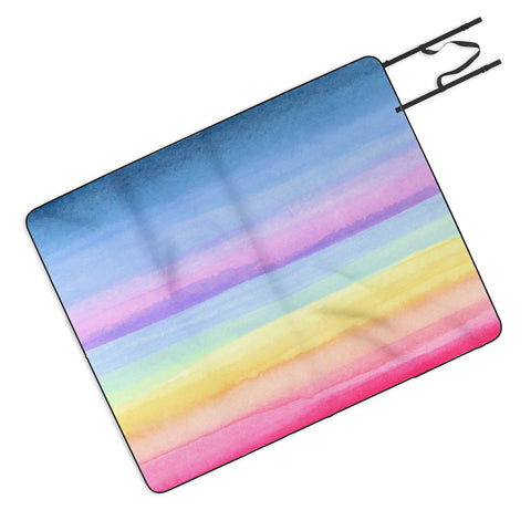 Joy Laforme Rainbow Ombre Picnic Blanket