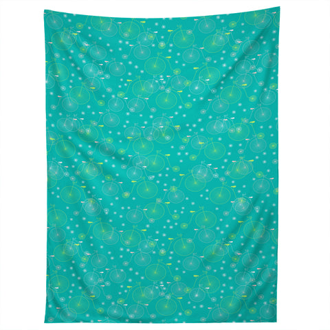 Joy Laforme Ride My Bicycle In Turquoise Tapestry