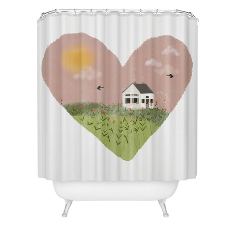 Joy Laforme Spring is Coming Shower Curtain