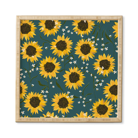 Joy Laforme Summer Garden Sunflowers Framed Wall Art